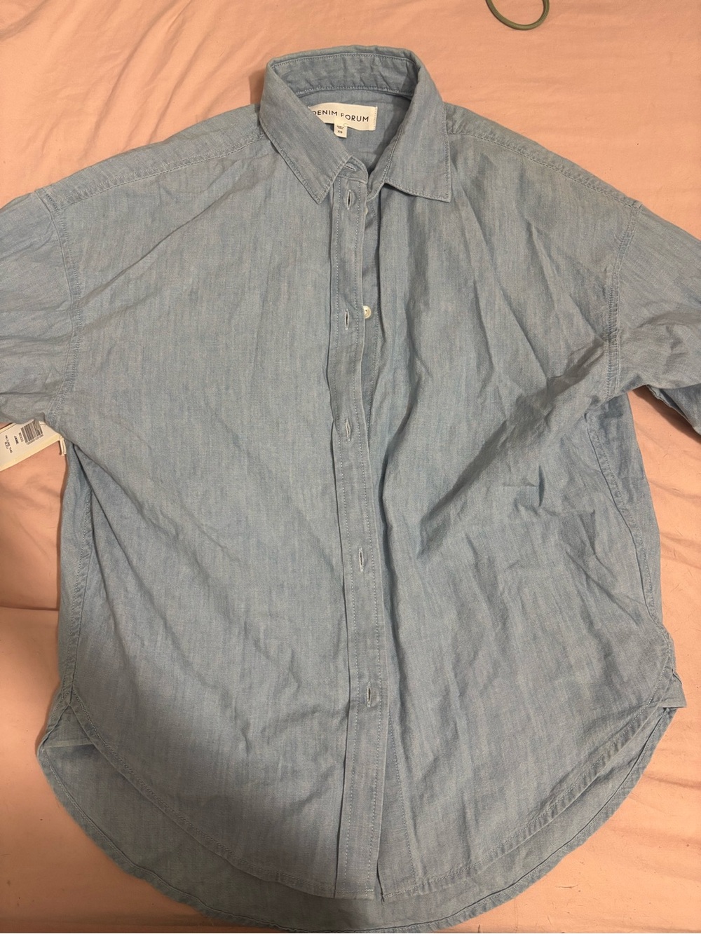 💙 Denim Forum Button-Up (Aritzia